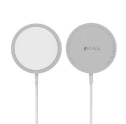 DEVIA SMART asztali töltő (15W, PD gyorstöltő, wireless, MagSafe) EZÜST (EA239) - bluedigital