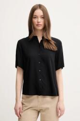 Benetton ing női, galléros, fekete, regular, 5WPWDQ0B1 - fekete L