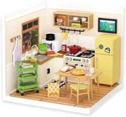Rolife Puzzle 3D, Minicasuta DIY Happy Meals Kitchen, plastic, RolIfe, 152 piese