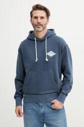 Tommy Hilfiger pamut melegítőfelső sötétkék, férfi, nyomott mintás, kapucnis, DM0DM20840 - sötétkék S