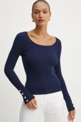 GUESS pulóver GRACE könnyű, női, sötétkék, 5RGR26 5810Z - sötétkék XL