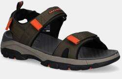 Skechers szandál Tresmen Ryer fekete, férfi, 205112 - zöld Férfi 41