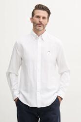 Tommy Hilfiger lenvászon ing férfi, legombolt galléros, fehér, regular, MW0MW40702 - fehér M