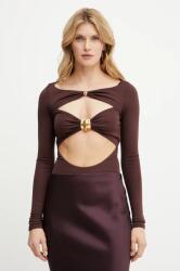 Elisabetta Franchi body piros, női, sima, BO02752E2 - piros 40