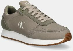 Calvin Klein Jeans sportcipő RUNNER SOCK LACEUP MG CANVAS zöld, férfi, YM0YM01217 - zöld Férfi 44