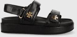 Tory Burch bőr szandál Kira Sport fekete, női, 144328-001 - fekete Női 38