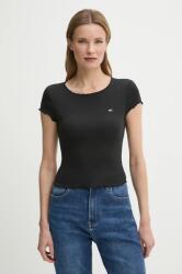 Tommy Jeans t-shirt női, fekete, DW0DW20623 - fekete XL