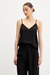 Tommy Hilfiger felső fekete, női, sima, DW0DW20604 - fekete XL