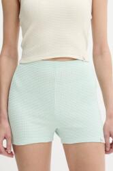 Calvin Klein Jeans rövidnadrág női, türkiz, sima, magas derekú, J20J225409 - türkiz L