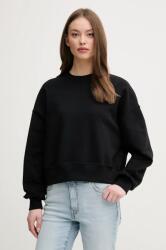 Benetton pamut melegítőfelső fekete, női, nyomott mintás, 3UNID109A - fekete L