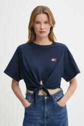 Tommy Jeans pamut póló sötétkék, DW0DW20321 - sötétkék M