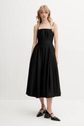 Stine Goya ruha fekete, midi, harang alakú, SG-SS25-D092-2349 - fekete L
