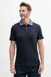 Guess poló NOLAN sötétkék, férfi, sima, M5GP66 J1314 - sötétkék XL