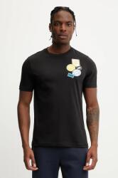 PUMA pamut póló GRAPHICS Icon fekete, férfi, nyomott mintás, 684829 - fekete M
