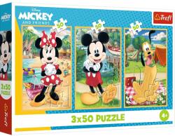Trefl - Puzzle 3x50 Mouse on holiday - 40 - 99 piese