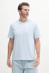 Tommy Hilfiger pamut póló férfi, sima, MW0MW39995 - kék XL - answear - 11 990 Ft