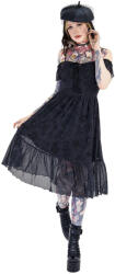 JAWBREAKER дамска рокля JAWBREAKER - Tartot Dropped - Black - DRA 10148