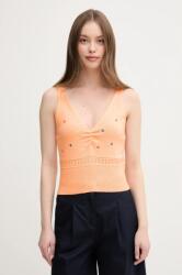 United Colors of Benetton pamut top narancssárga, 10C1EH01A - narancssárga S