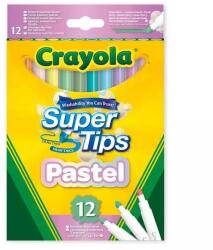 Crayola Crayola: Супер Съвети - комплект от 12 маркера в пастелни цветове (58-7515)