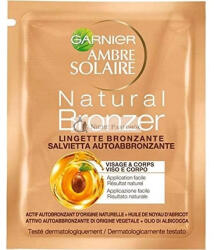 Garnier Ambre Solaire No Streaks Bronzer Önbronzosító Arclemosó Kendő 5, 6ml