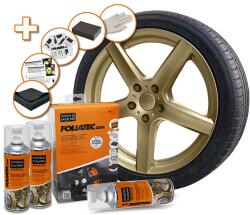 Foliatec Kit vopsire jante FOLIATEC cu spray 2K cu activator, bronz metalic lucios (2354)