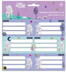 Ars Una Füzetcímke ARS UNA 18 darabos Cute Animals-Unicorn (53834485) - tonerpiac