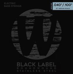 Warwick Black Label Stainless Steel 4 Medium Light . 040-. 100 Medium Scale