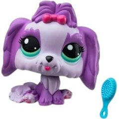BANDAI Littlest Pet Shop LPS - Lhasa apso kutya figura (#144) (LPS00503-14)