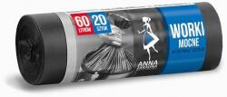 Ana Saci menajeri, negru, 60 L, 20 buc/set Ana AZRO-4316 Cos de gunoi