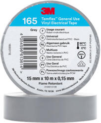 3M Temflex 165 elektromos szigetelőszalag 15 mm×10 m×0, 15 mm, 3 db (7100184727)