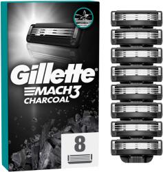 Gillette Mach3 Charcoal cserélhető pengék férfi borotvához 8 db (8700216085472)