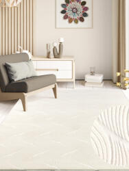  Modern Szőnyeg Rio 3D Orla Cream 200 x 280 cm Krém