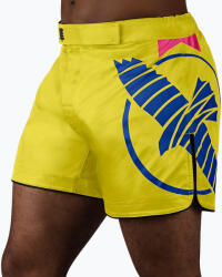 Hayabusa Pantaloni scurți de antrenament pentru bărbați Hayabusa Icon Mid-Thigh MMA yellow/blue
