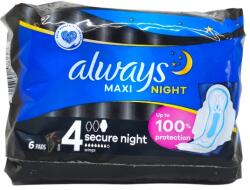 Always classic дамски превръзки, Maxi Secure Night, 6 броя