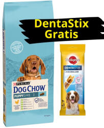 Dog Chow Purina Dog Chow Puppy csirkével 14kg + DentaStix Gratis! !