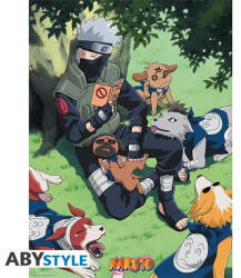 Abysse Corp Naruto "Kakashi and dogs" 52x38 cm poszter (ABYDCO772) - haztartasibolt