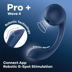 Satisfyer Pro+ Wave 4 Connect App Dark Blue Vibrator