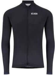 Keada Sports Férfi kerékpáros mez hosszú ujjú - Fekete S fekete