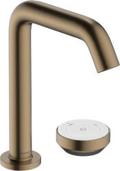 Hansgrohe Tecturis S, kétlyukú mosdócsaptelep 150 CoolStart EcoSmart+ hulladékkészlettel, szálcsiszolt bronz, HAN-73353140 (HAN-73353140)