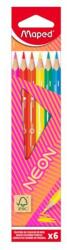 Maped Színes ceruza készlet, háromszögletű, MAPED "Neon", 6 különböző szín (831801FC) - nyomtassingyen