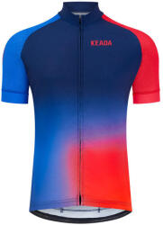 Keada Sports Férfi rövid ujjú kerékpáros mez - Jekyll One 2XL kék|vörös
