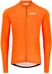 Keada Sports Férfi kerékpáros mez hosszú ujjú - Narancssárga 2XL narancssárga