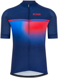 Keada Sports Férfi rövid ujjú kerékpáros mez - Jekyll Two M kék|vörös