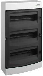 NOARK PNS 36T Lakáselosztó falon kívüli, 36modul, 3x12modul, füstszínű ajtóval, IP40, 482x287x112mm (101502) (101502)