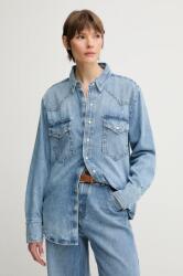 Ralph Lauren pamut farmer ing női, galléros, regular, 211964727 - kék S