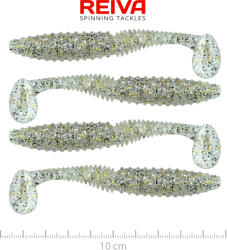 Reiva Zander Power Shad 10cm 4db/cs (Salt and Pepper) (9901-107)