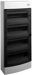 NOARK PNS 48T Lakáselosztó falon kívüli, 48modul, 4x12modul, füstszínű ajtóval, IP40, 653x287x112mm (101503) (101503)