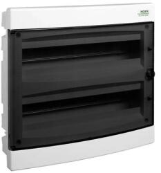 NOARK PNF 2x18T Lakáselosztó süllyesztett, 36 modul, 2x18modul, füstszínű ajtóval, IP40, 351x393x99mm (101515) (101515)
