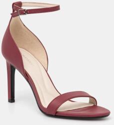 Calvin Klein szandál HEEL SANDAL 90 - LTH bordó, HW0HW02337 - burgundia Női 41