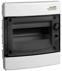 NOARK PNF 8T Lakáselosztó süllyesztett, 8 modul, füstszínű ajtóval, 1sor, IP40, 227x213x99mm (101511) (101511)